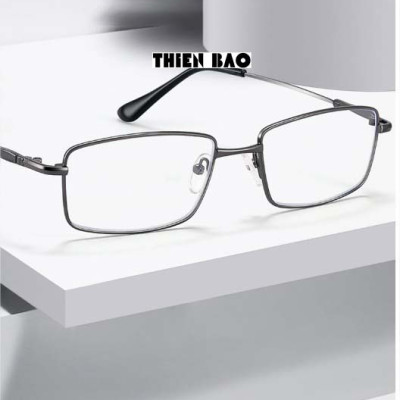 Kính viễn thị, kính lão thị trung niên toàn viền titanium siêu dẻo nhẹ bền KV60Đ tròng Nhật NAM NỮ chuẩn độ