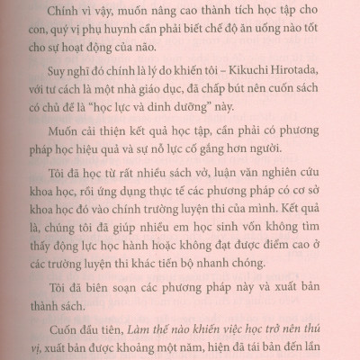Chuyên Gia Bật Mí - Chế Độ Dinh Dưỡng Cải Thiện Trí Nhớ Giúp Nâng Cao Điểm Số Của Con Bạn