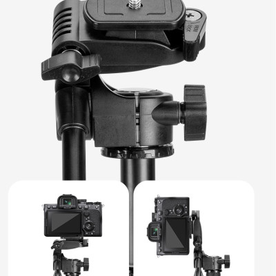 Tripod Yunteng VCT-190 - Chân Đế Máy Ảnh, Điện Thoại ,Tháo Rời Làm Gậy Selfie Kèm Remote Bluetooth - Hàng Chính Hãng