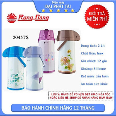 Phích nước nóng Rạng Đông 2.5L INOX RD 2545 ST1.E