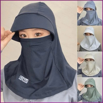 Mũ che nắng , Mũ lụa băng thoáng khí, có khăn choàng chống nắng mùa hè phù hợp  cho cả nam và nữ