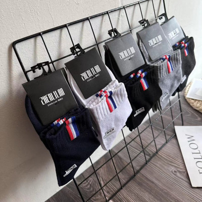 5 đôi tất nam cổ trung sọc cờ thời thượng