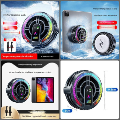 Tản nhiệt sò lạnh Led RGB TH06 PRo Ai Gaming siêu mát cho máy tính bảng hàng nhập khẩu