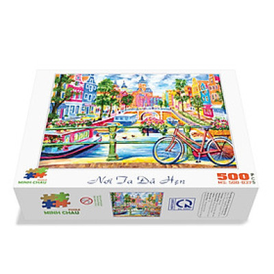 Bộ Tranh Xếp Hình Minh Châu 500 Mảnh Ghép – Nơi Ta Đã Hẹn (40x50cm)