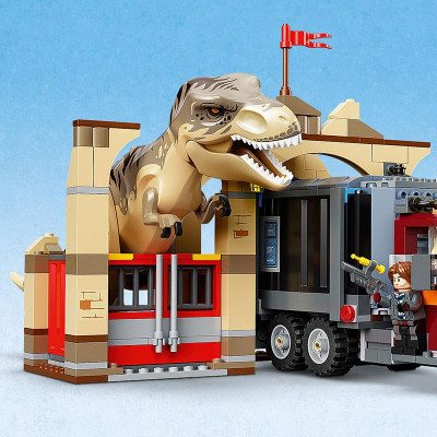 Đồ Chơi LEGO Khủng Long T. Rex & Atrociraptor Tẩu Thoát 76948 (466 chi tiết)