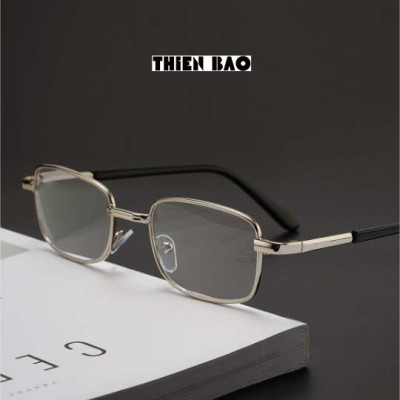 Kính lão thị, viễn thị toàn viền kim loại NAM NỮ Bạc silver PUMA01 tròng phản quang chuẩn độ cao cấp chống mỏi