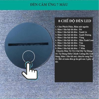 Đèn LED 3D Arcylic Với Những Hình Ngộ Nghĩnh