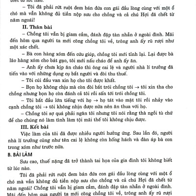 Những Bài Văn Mẫu 8