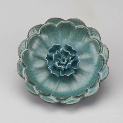 Đĩa cắm nhang hoa gốm nghệ thuật hàng xuất