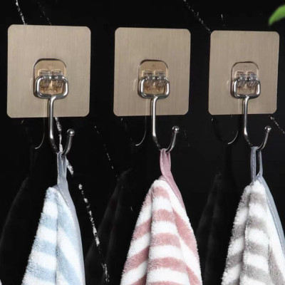 MÓC DÁN TƯỜNG INOX 304 DÁN CHẢI TREO DAO, THỚT, TREO ĐỒ DÙNG ĐA NĂNG SIÊU DÍNH