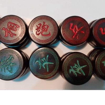 Bộ cờ tướng gỗ trắc 3,8 khắc lazser