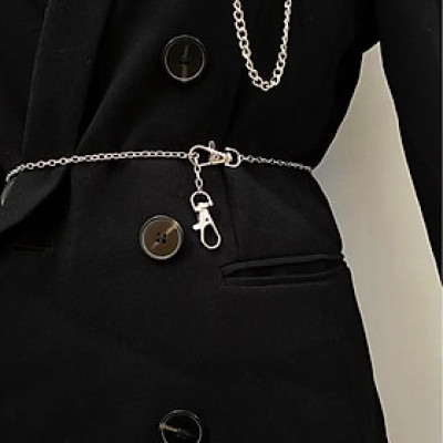 Dây xích đeo quần đai thắt lưng bản nhỏ basic