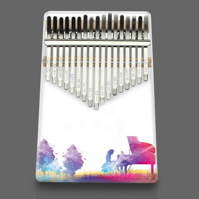 Đàn Kalimba 17 Phím - Đàn Kalimba Thumbs Piano Sử Dụng Ngón Tay | Tặng kèm búa chỉnh, khăn lau, dán nốt phím