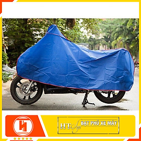 Bạt phủ xe máy chống nắng mưa - HT SYS - Màu Xanh - Chất liệu  Polyeste cao cấp