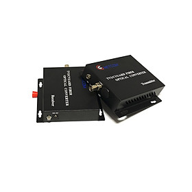 Bộ chuyển đổi video sang quang 1 kênh GNETCOM HL-1V-20T/R-1080P (2 thiết bị,2 adapter) - Hàng Chính Hãng
