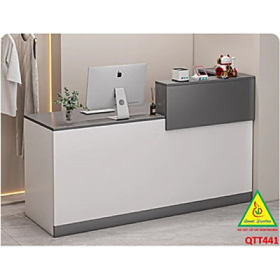 Quầy tiếp tân, Quầy thu ngân, bàn thu ngân QTT441 - NỘI THẤT LẮP RÁP VIENDONGADV