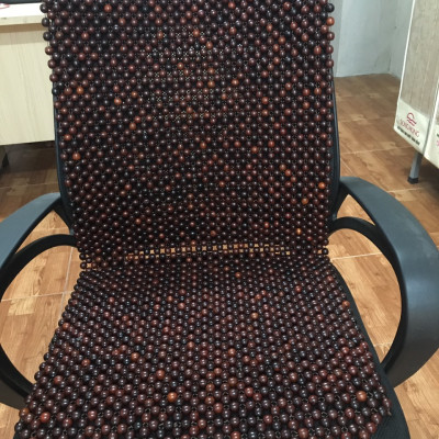 Đệm Lót Ghế Giám Đốc Văn Phòng Hạt Gỗ Cẩm hạt 12ly ( hình thật ) - Nệm , khoác ghế ô tô - Trang trí nội thất phong thủy phòng làm việc , phòng học 