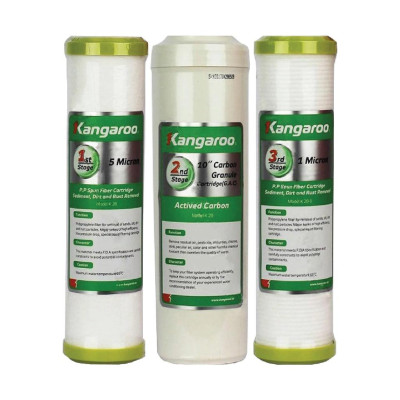 Trọn bộ 9 lõi lọc nước Kangaroo Hàng chính hãng dùng cho máy lọc nước Kangaroo KG110A KV