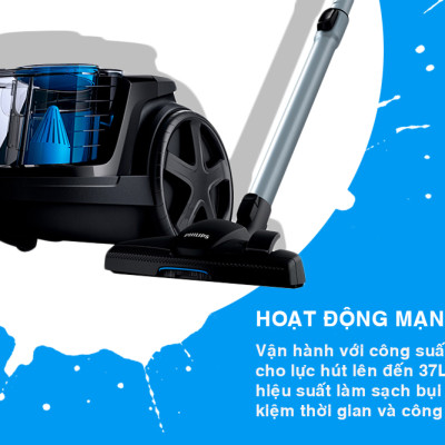 Máy Hút Bụi Philips FC9350 (1800W) - Đen - Hàng nhập khẩu