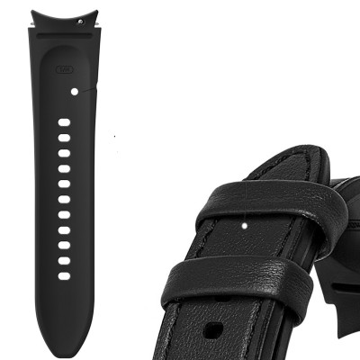 Dây Da Chống Nước Dành Cho Galaxy Watch 4/ Galaxy Watch 5/ Watch 5 Pro Kai.N Classic Hybrid Leather - Hàng Chính Hãng