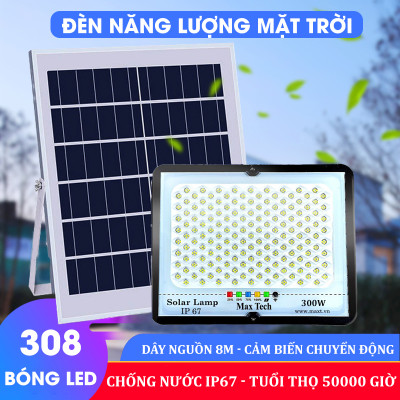 Đèn năng lượng mặt trời  MAXTECH bóng to 150w, 200w, 250w, 300w - Công suất lớn, Tiết kiệm điện- D1370