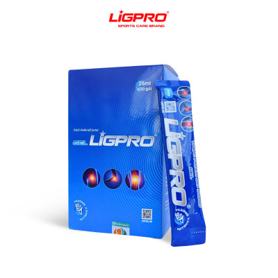 Gel xương khớp Ligpro, hộp 20 gói x25ml, giúp xương chắc khỏe