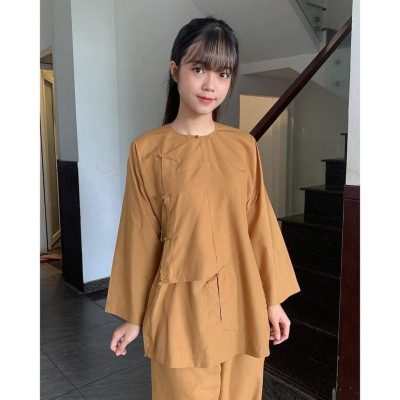 Đồ Lam Đi Chùa  Vạt Hò Nút Thắt