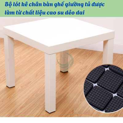 Bộ Lót Chân Nội Thất Đa Năng (48 Miếng) Miếng Lót Êm – Sàn Yên Tĩnh, Nhà Gọn Gàng Bộ Lót Chống Xước Siêu Bám – Chân Bàn Ghế “Không Làm Phiền” Chân Êm Sàn Mượt – Combo 48 Miếng Lót Nội Thất