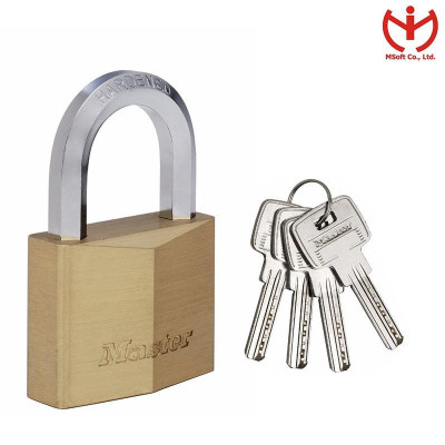 Khóa Master Lock 1165 D thân đồng rộng 60mm dầy XXL càng chống cắt - MSOFT