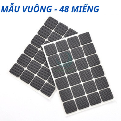 Bộ Lót Chân Nội Thất Đa Năng (48 Miếng) Miếng Lót Êm – Sàn Yên Tĩnh, Nhà Gọn Gàng Bộ Lót Chống Xước Siêu Bám – Chân Bàn Ghế “Không Làm Phiền” Chân Êm Sàn Mượt – Combo 48 Miếng Lót Nội Thất