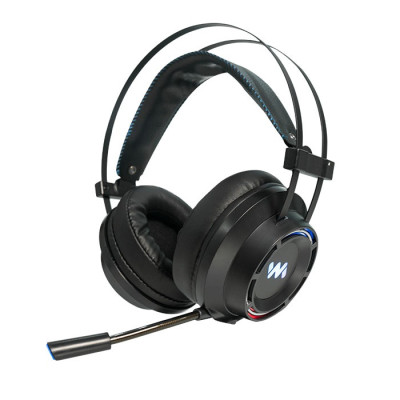 Tai nghe gaming Wangming WM9800 7.1 USB LED (Đen) - Hàng nhập khẩu