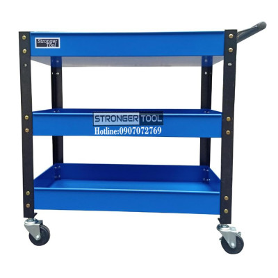 XE ĐẨY DỤNG CỤ 3 NGĂN dùng cho gagare, tiệm sửa xe, tiệm rửa xe, xưởng, gia đình