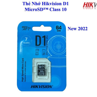 Thẻ Nhớ Micro SD Hikvision 128G-64GB-32G chuẩn Class 10, Thẻ nhớ camera, Thẻ nhớ điện thoại - hàng chính hãng