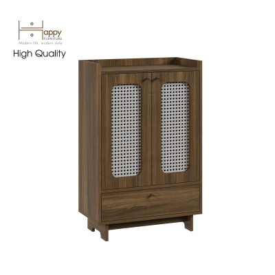[Happy Home Furniture] MEYDAN, Tủ giày 2 cánh mây, 65cm x 34cm x 100cm ( DxRxC), TCM_055