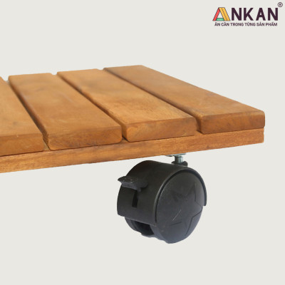 Đế Lót Chậu Cây Có Bánh Xe ANKAN - Lắp Ráp Theo Ý Khách Hàng Chọn Kích Thước Đế Và Tải Trọng Của Đế - Hàng Chính Hãng