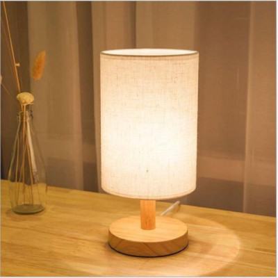 Combo 4 đèn ngủ gỗ MONSKY DN004 trắng kẻ đẹp mắt