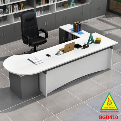 Bàn giám đốc gỗ MDF đơn giản , phong cách hiện đại BGD410 - NỘI THẤT LẮP RÁP VIENDONGADV