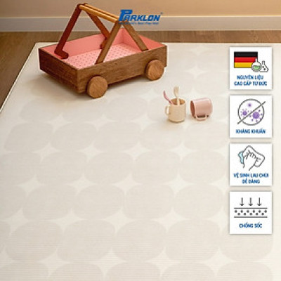 Thảm Em Bé Parklon Họa Tiết Trơn Màu Be Cao Cấp, Êm Ái, Chống Sốc, Chống Trượt, Nhập Khẩu Chính Hãng Hàn Quốc (190x130x1.2)cm