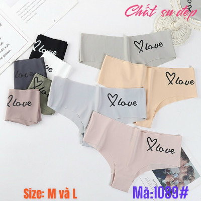 Combo 5 Quần Lót Nữ Su Trơn Nửa Mông Love 1089 – Seamless, Co Giãn 4 Chiều, Không Viền