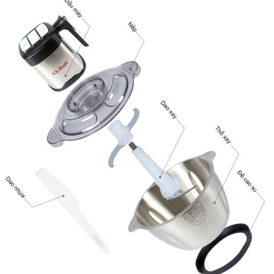 Máy xay thịt Gali GL-1920M Dung tích 2 Lít, Motor 100% bằng đồng, có 3 tốc độ xay. Hàng chính hãng chất lượng cao, bảo hành 24 tháng