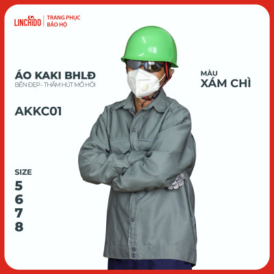 Áo kaki Bảo Hộ Lao Động Chất Liệu Thấm Hút Mồ Hôi Thoáng Mát Bền Đẹp - Mã AKKC01