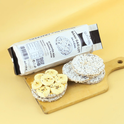 [Vị Huyền Mễ, Nguyên Bản, Yến Mạch] - Bánh Gạo Lứt Ăn Kiêng GUfoods 170g - Tập Gym, Giảm Cân, Thực Dưỡng, Eat Clean, Ăn Vặt Healthy, Không Chiên Dầu