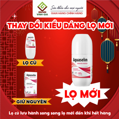 Combo 2 Lăn Khử Mùi AQUASELIN Intensive Women Không Thâm Nách Giảm Mồ Hôi - Dung Tích 50ml