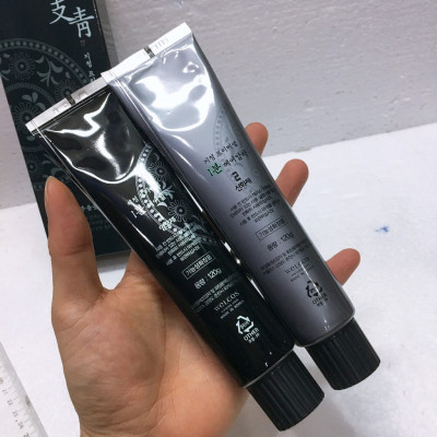 Nhuộm phủ bạc nhanh 1 phút Jichung 1 Minute Hair Color 120g (nâu hạt dẻ) + Móc khóa