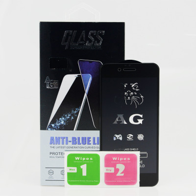 Miếng Dán Cường Lực Chống Vân Tay Cho Iphone 6/6s – Kính Cường Lực Nhám, Full Màn Hình - Màu Đen – Hàng Chính Hãng