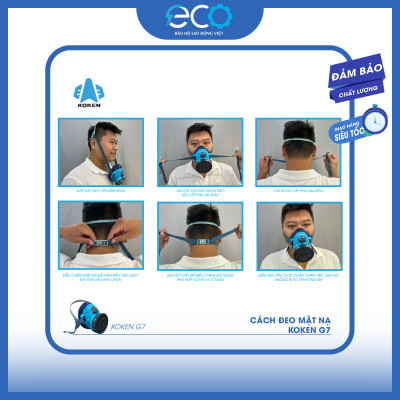 Trọn Bộ Mặt Nạ Koken G7 Nhật Bản (Mặt Nạ + 2 Phin Lọc) | Combo Tiết Kiệm - Chống Độc - An Toàn Tuyệt Đối