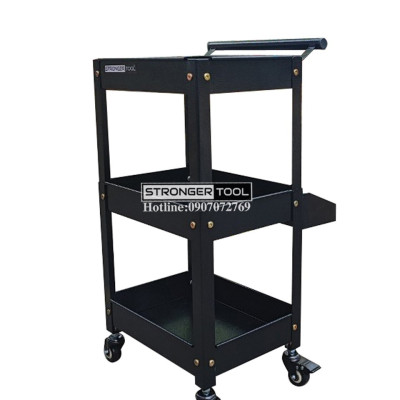 XE ĐẨY DỤNG CỤ 3 TẦNG ĐA NĂNG CÓ KÈM KHAY PHỤ ĐỰNG ĐỒ