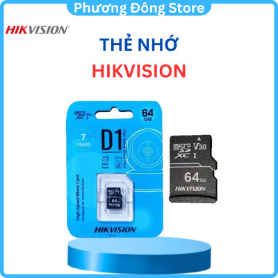 Thẻ Nhớ Micro SD Hikvision 128G-64GB-32G chuẩn Class 10, Thẻ nhớ camera, Thẻ nhớ điện thoại - hàng chính hãng