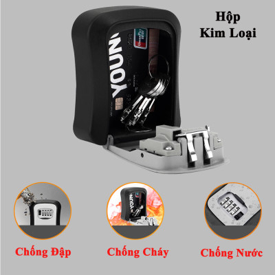 Hộp Khoá LockBox KUNBE Đựng Chìa Khóa Treo Tường Cho Homestay
