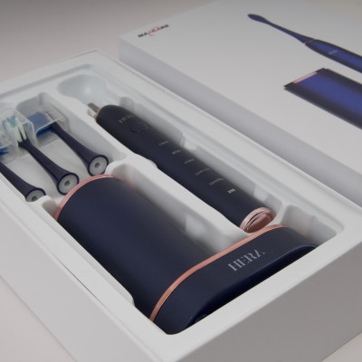 Bàn Chải Điện Maxcare Hera Whitening - Khử Khuẩn Sấy Khô, Công Nghệ Sóng Âm Sonic, Kèm Đầu Rửa Mặt